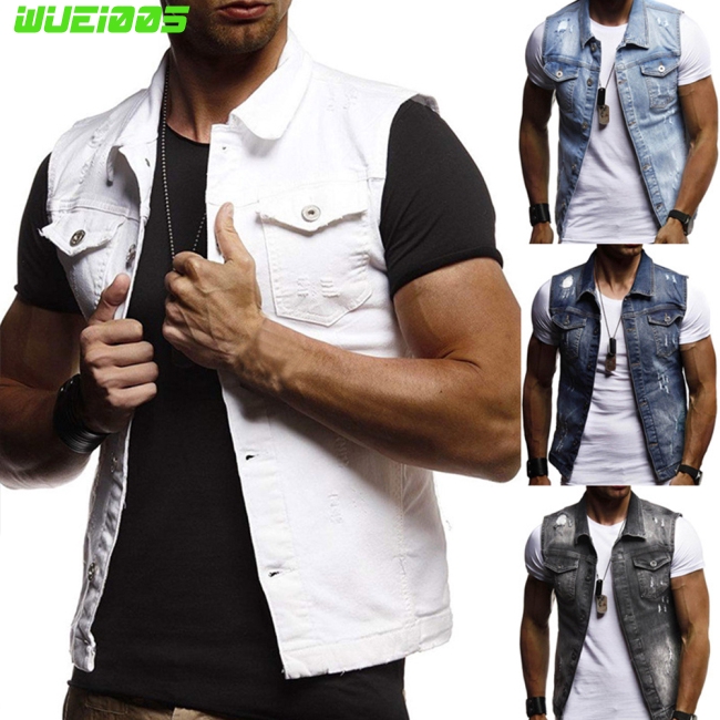 denim jacket waistcoat