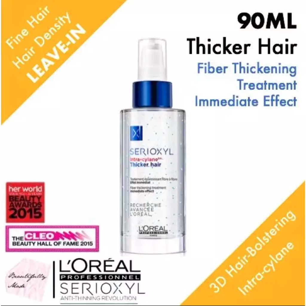 L'Oreal Professional Serioxyl Denser Hair 90ml - RESVERATROL (New Improved  Formula) - Scalp Care for Hair Loss Thinning | Shopee Singapore