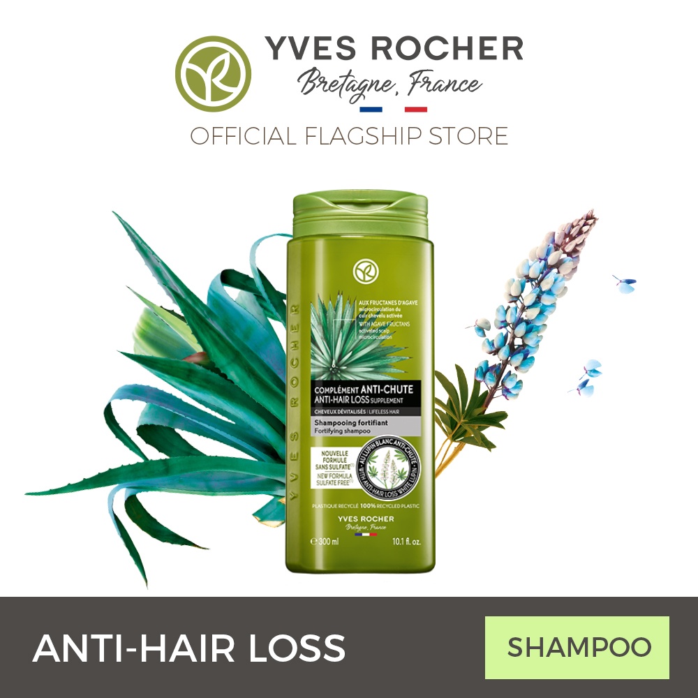 Yves Rocher Anti-Hair Loss Stimulating Shampoo 300ML | Shopee Singapore