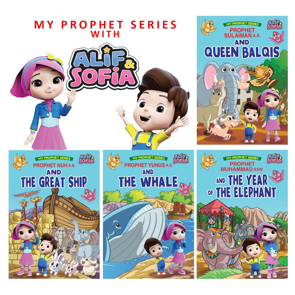 Shop Malaysia My Prophet Series Alif Sofia 4 Books In 1 Set Shopee Singapore