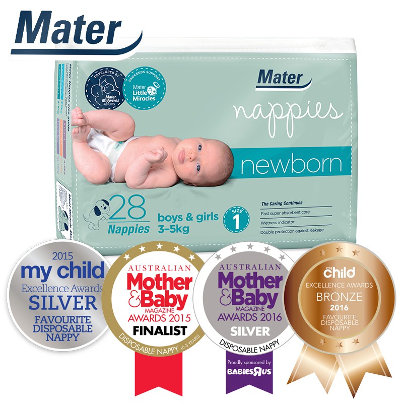 mater newborn nappies