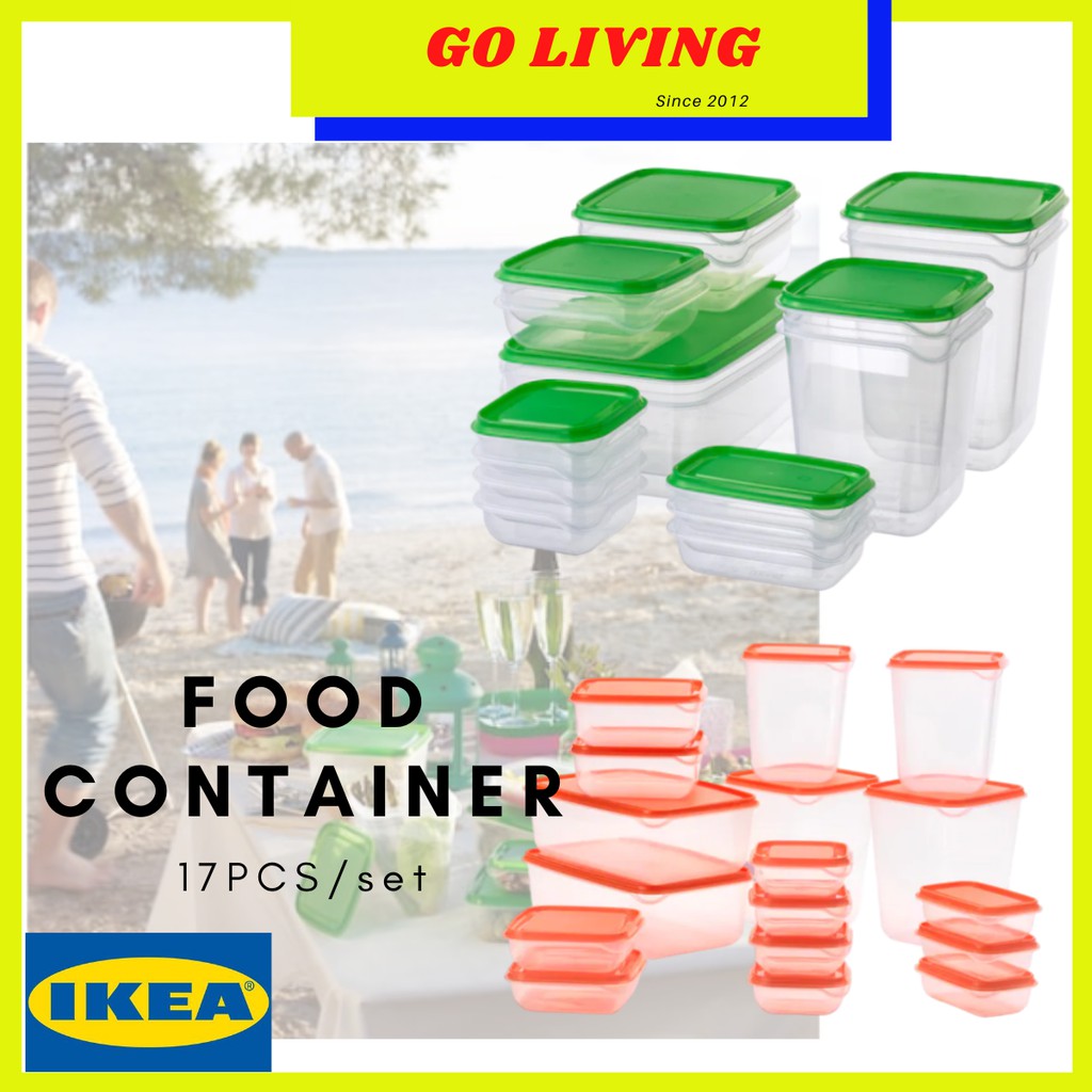 IKEA Tupperware PRUTA Food container 17pcs SETS 301 609 IKEA Tupperware PRUTA Food container 17pcs SETS 301 609