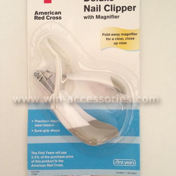 the first years american red cross deluxe nail clipper with magnifier