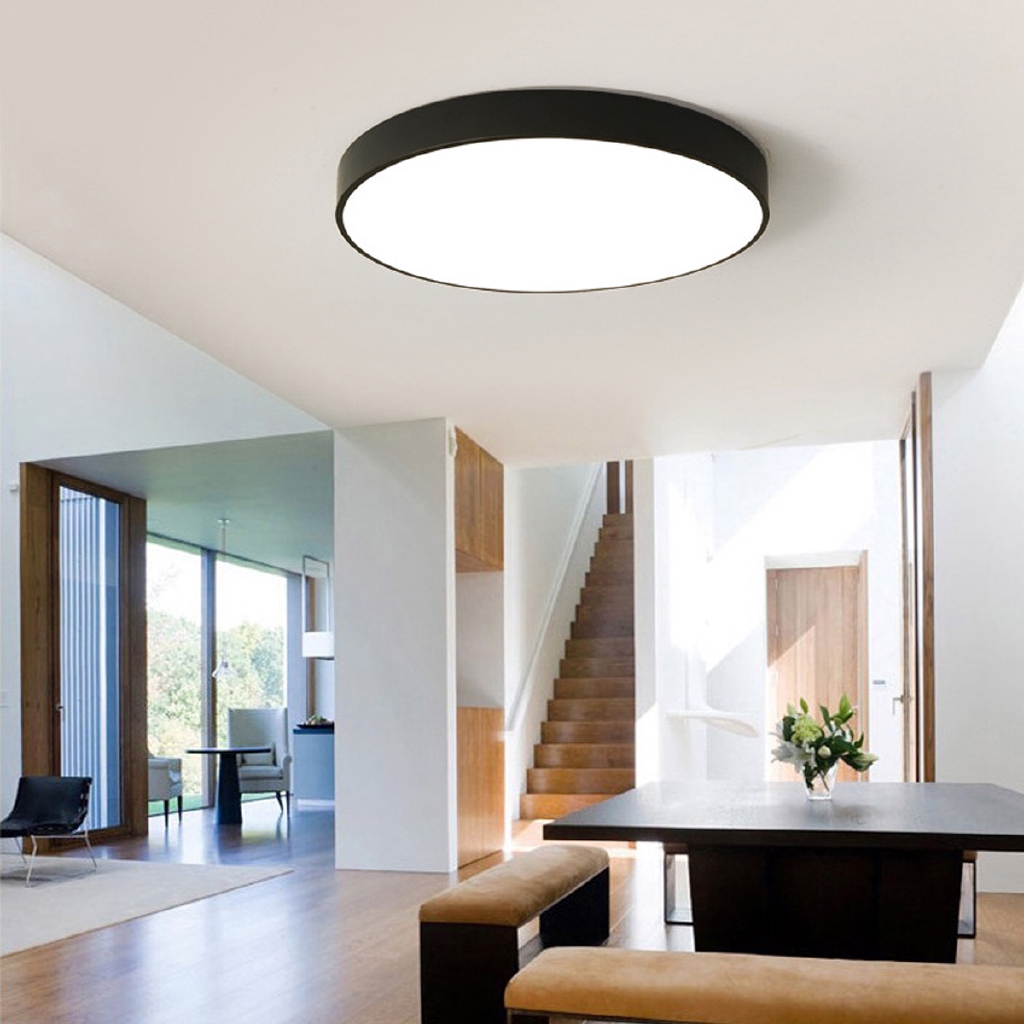 Becornce 30W 36W Modern LED Ceiling Down Light Flush Mount Wall Kitchen Bathroom Lamp Shopee Singapore