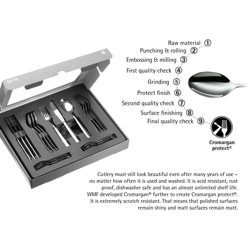 WMF Philadelphia Cutlery set, 16-piece 1166849990 | Shopee Singapore