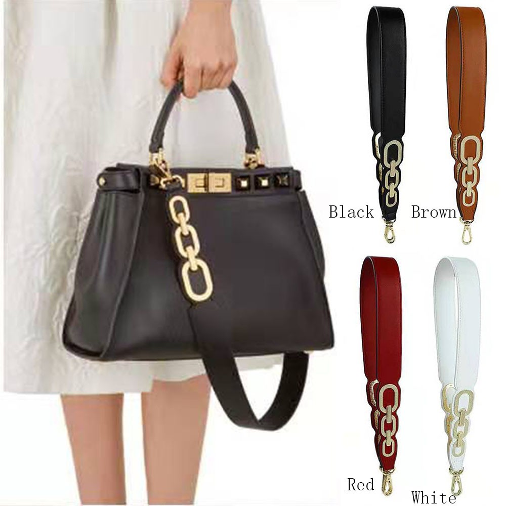 white purse strap