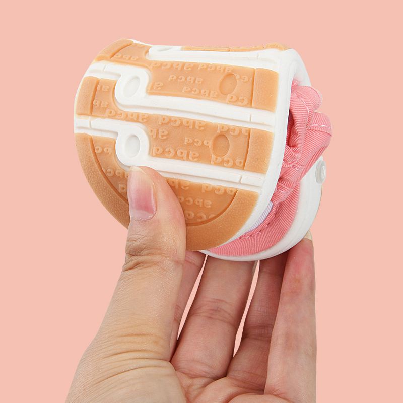 Newborn Baby Pre-walker Shoe Kids Girls Cute Cat Soft Cloth Sandals with Sounds 0-3Yrs Boy Casual Sandals Squeaking Shoes