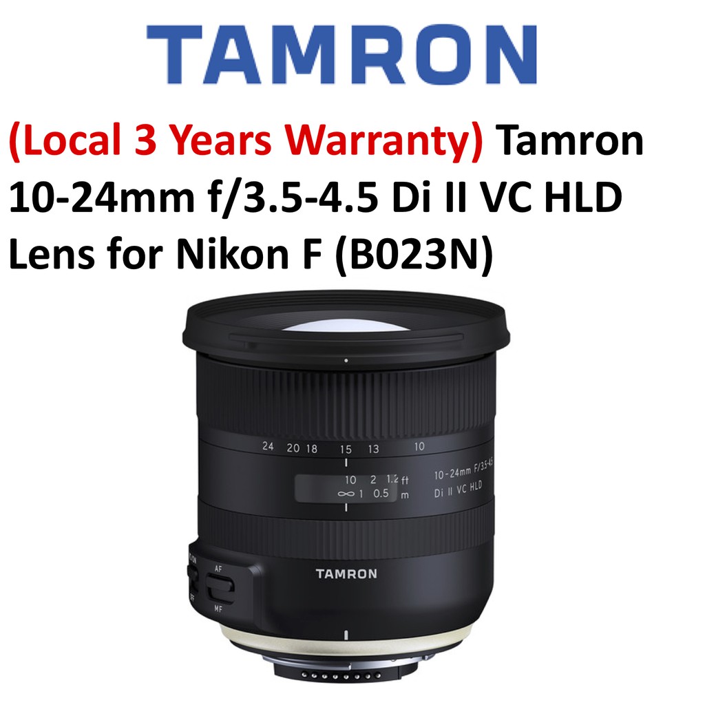 Local 3 Years Warranty Tamron 10 24mm F 3 5 4 5 Di Ii Vc Hld Lens Shopee Singapore