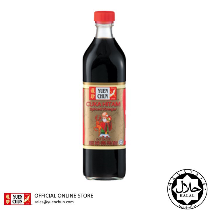 Yuen Chun Oldman Spiced Vinegar Cuka Hitam 750ml Shopee Singapore