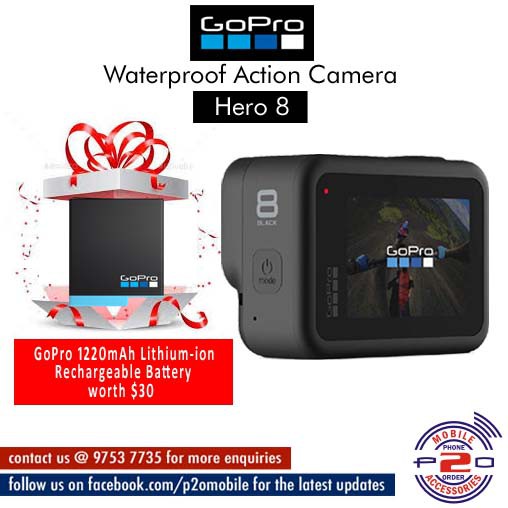 Cny Promo Gopro Hero 8 Black Action Camera Bundle With One Gopro