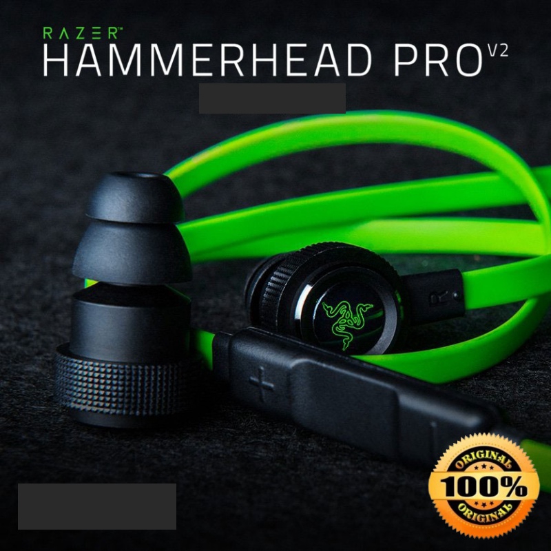 Ready Stock Razer Hammerhead Pro V2 Earphone With Microphone In Ear Gaming Headphone Shopee Singapore