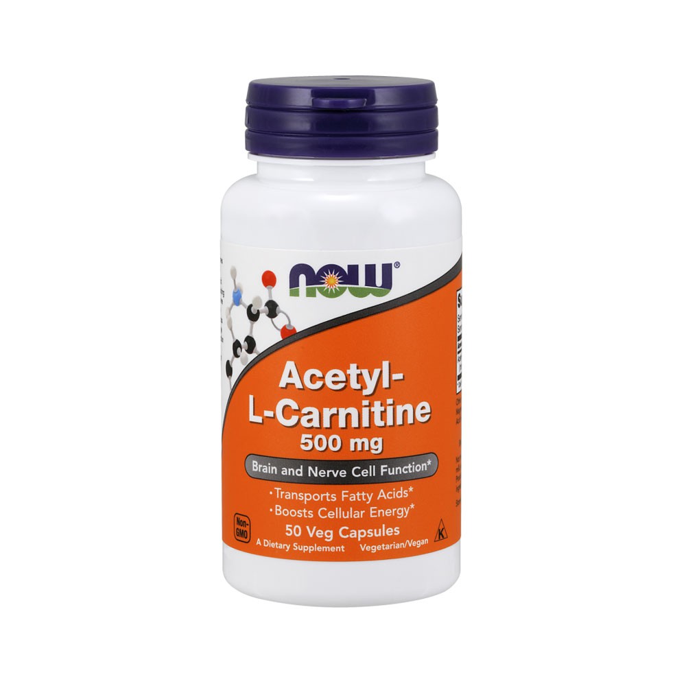 NOW Supplements, AcetylL Carnitine 500 mg, Amino Acid, Brain And Nerve