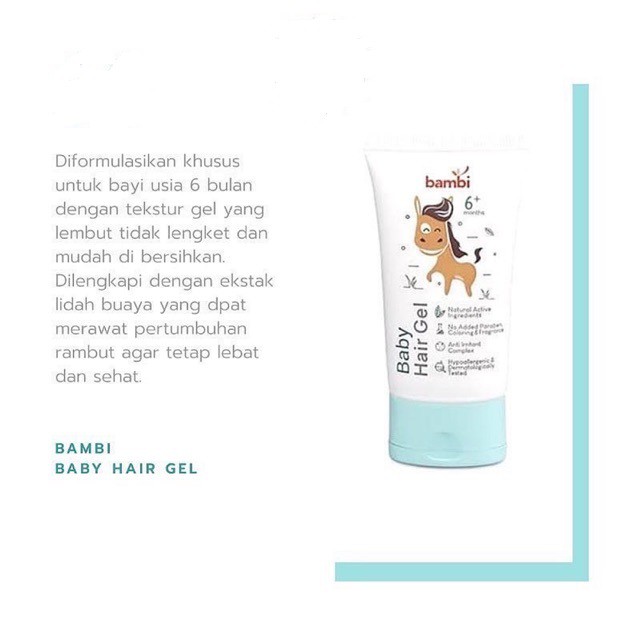 Bambi Baby Hair Gel Shopee Singapore