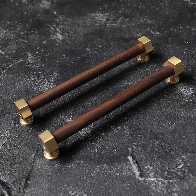 1pcs Brass Wood Dresser Pulls Knobs Modern Cupboard Handles