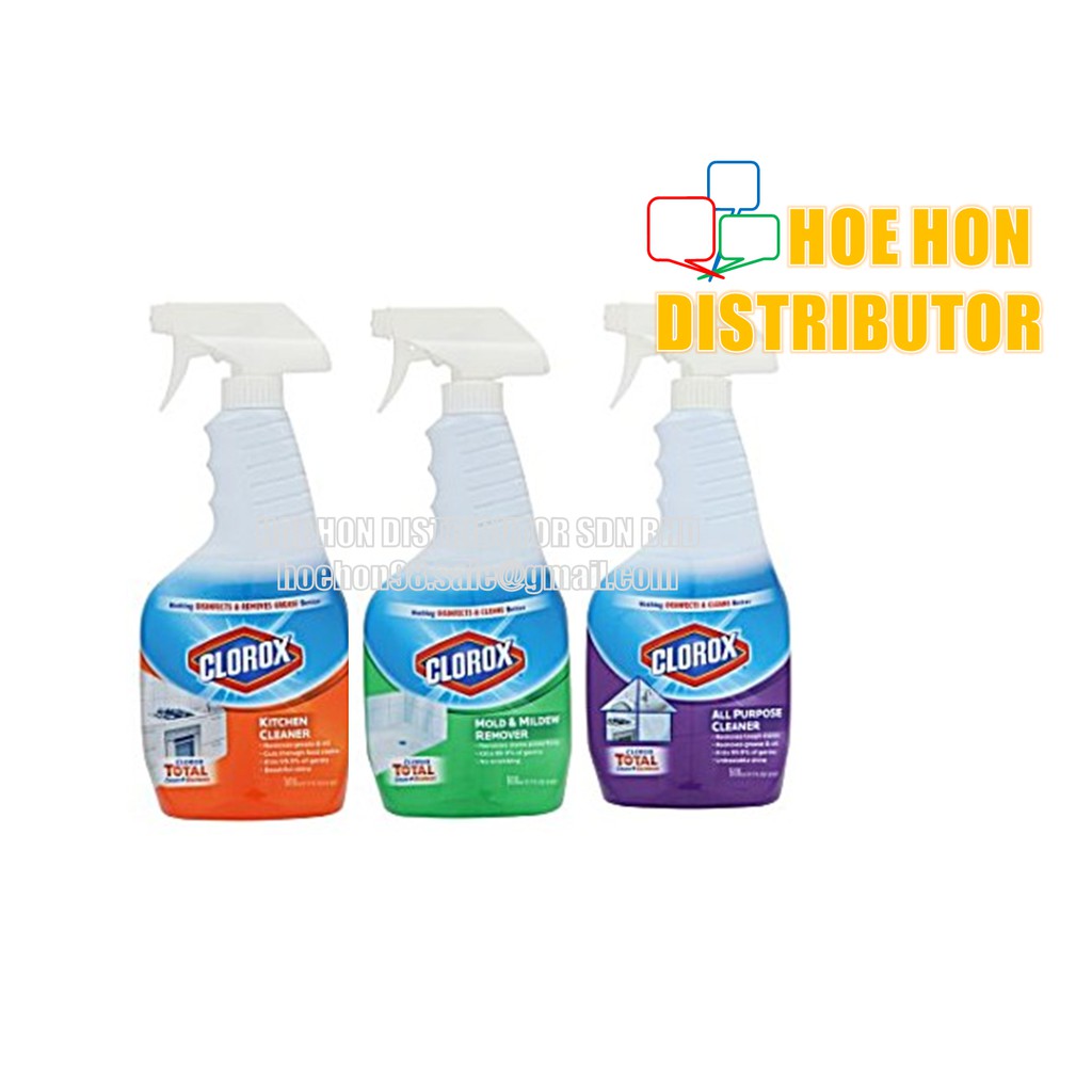Clorox Total Cleans Disinfects Spray 500ml Kitchen Mold Mildew