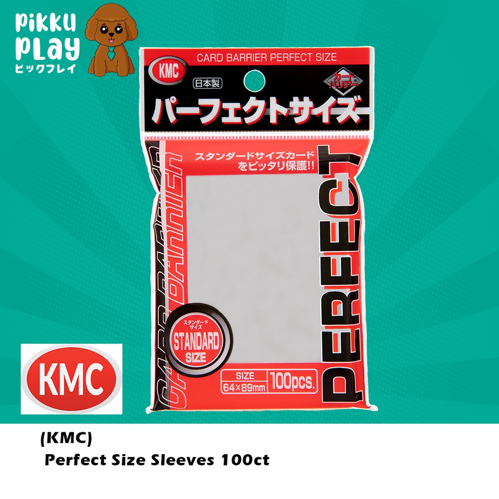 100 count Standard Size Official KMC Side In Perfect Fit Sleeves 