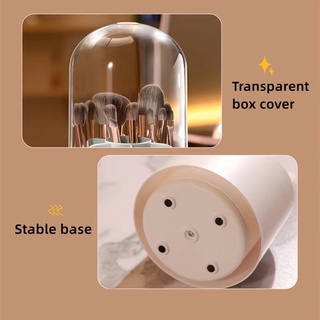360 Rotary Makeup Brush Storage Box With Cover Dust Proof  Large Capacity Eyebrow Pencil Lipstick Makeup Brush Holder #7