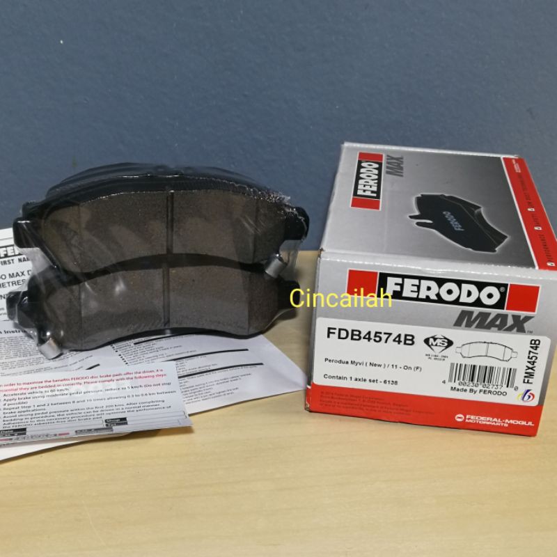 Ferodo Max Perodua Myvi Lagi Best Axia Bezza Front Brake Pad Shopee Singapore