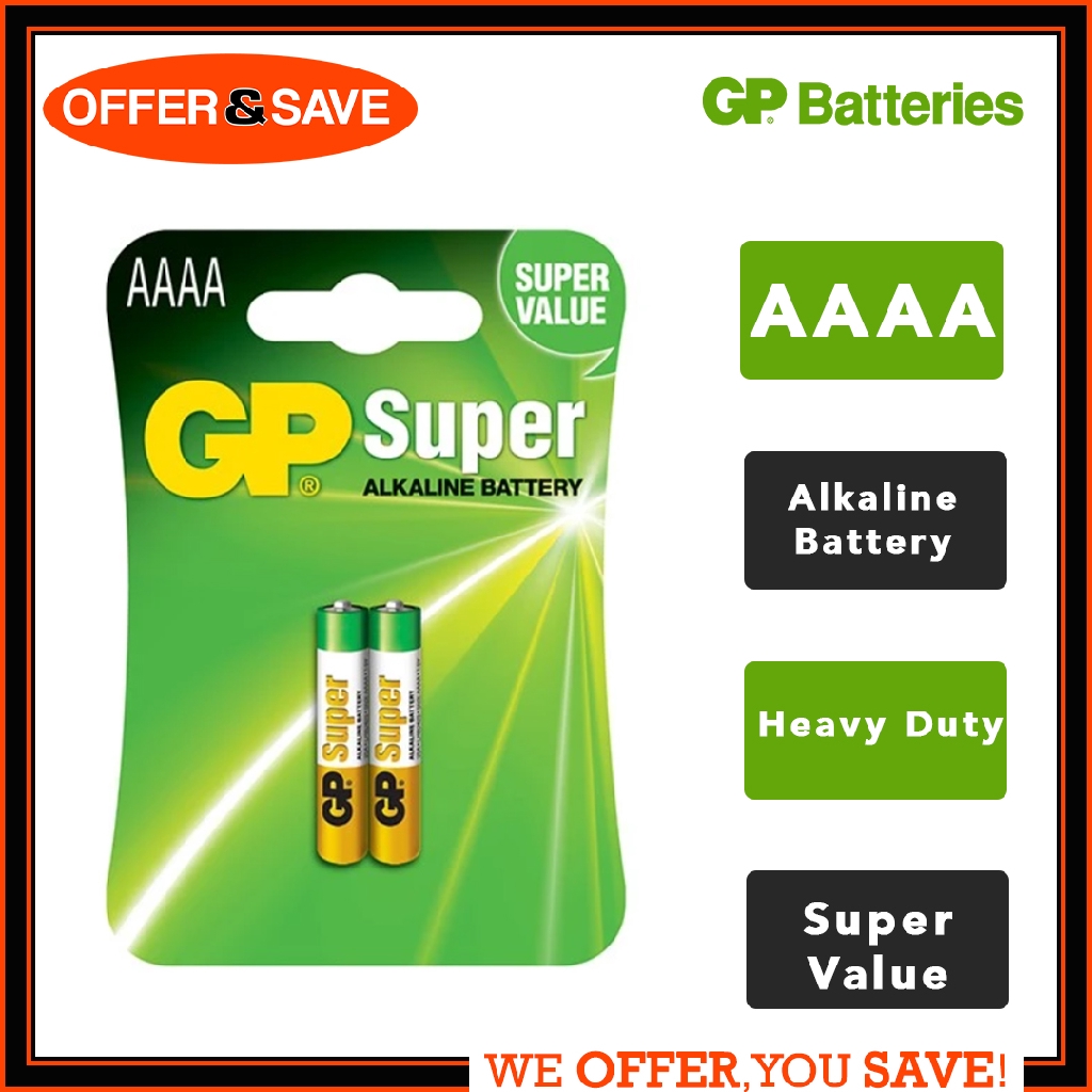 Gp Super Alkaline aa Battery For Stylus Shopee Singapore