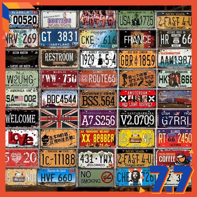 The City Of New York Car License Plate Vintage Retro Metal Tin Signs Wall Plaque 