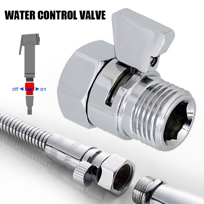 New Water Control Valve Shower Head Sprayer Watersaver Controller Shut