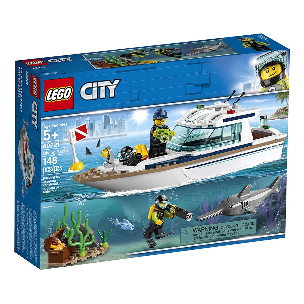 diving yacht lego