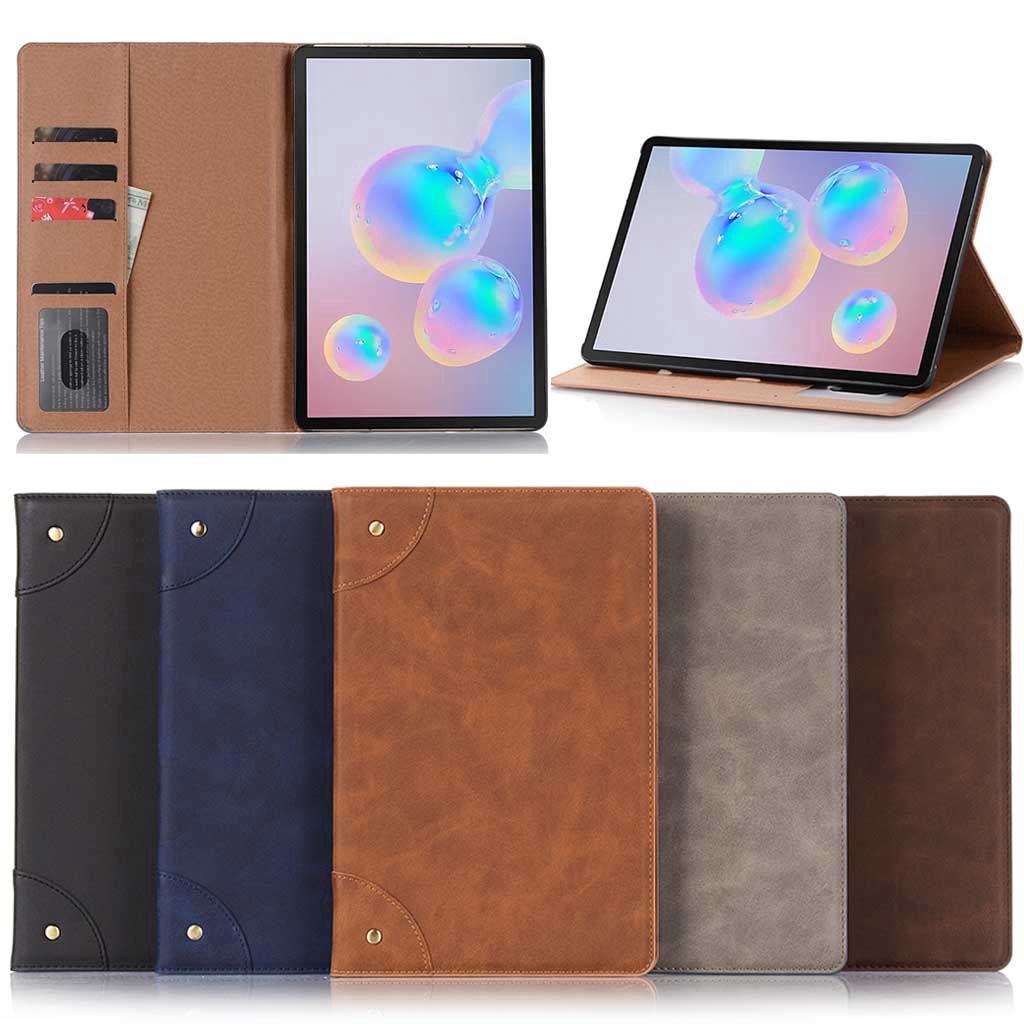 Samsung Galaxy Tablet Case Tab S6 10.5 Inch SM T860 T865 Retro Soft PU