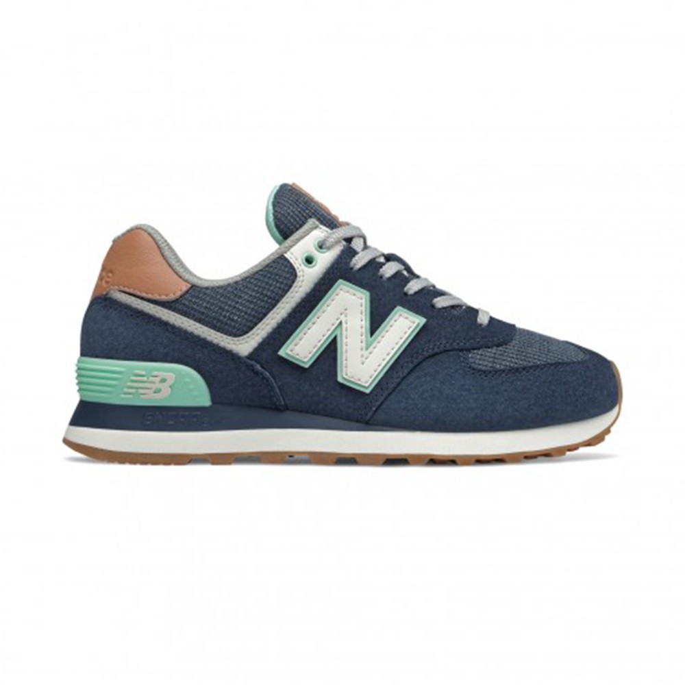 new balance 574 denim blue