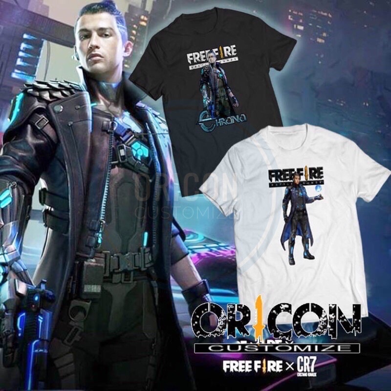 Chrono Free Fire X Cr7 Tshirt Cotton Baju Budak Ff Ronaldo Design Mobile Game Baju Crono Boy Fashion Alok Skin Hero Tee Shopee Singapore