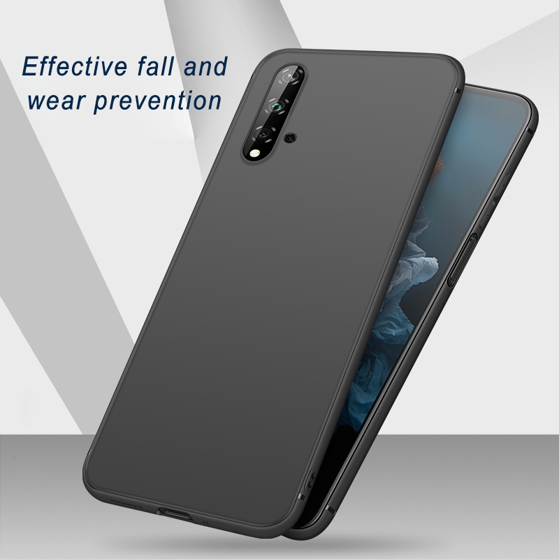 Huawei Nova 5t Soft Case Silicone Slim Matte Phone Case Black Shopee Singapore