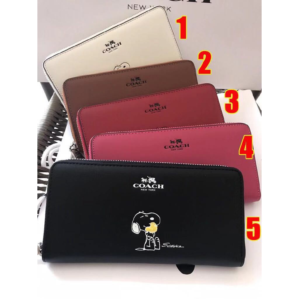 snoopy coach wallet