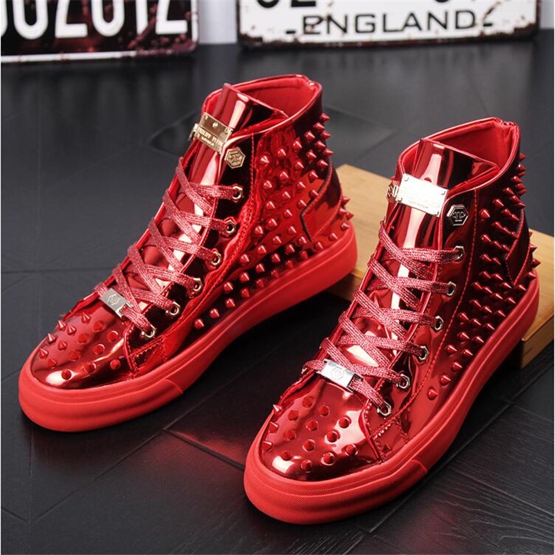 black and red designer sneakers