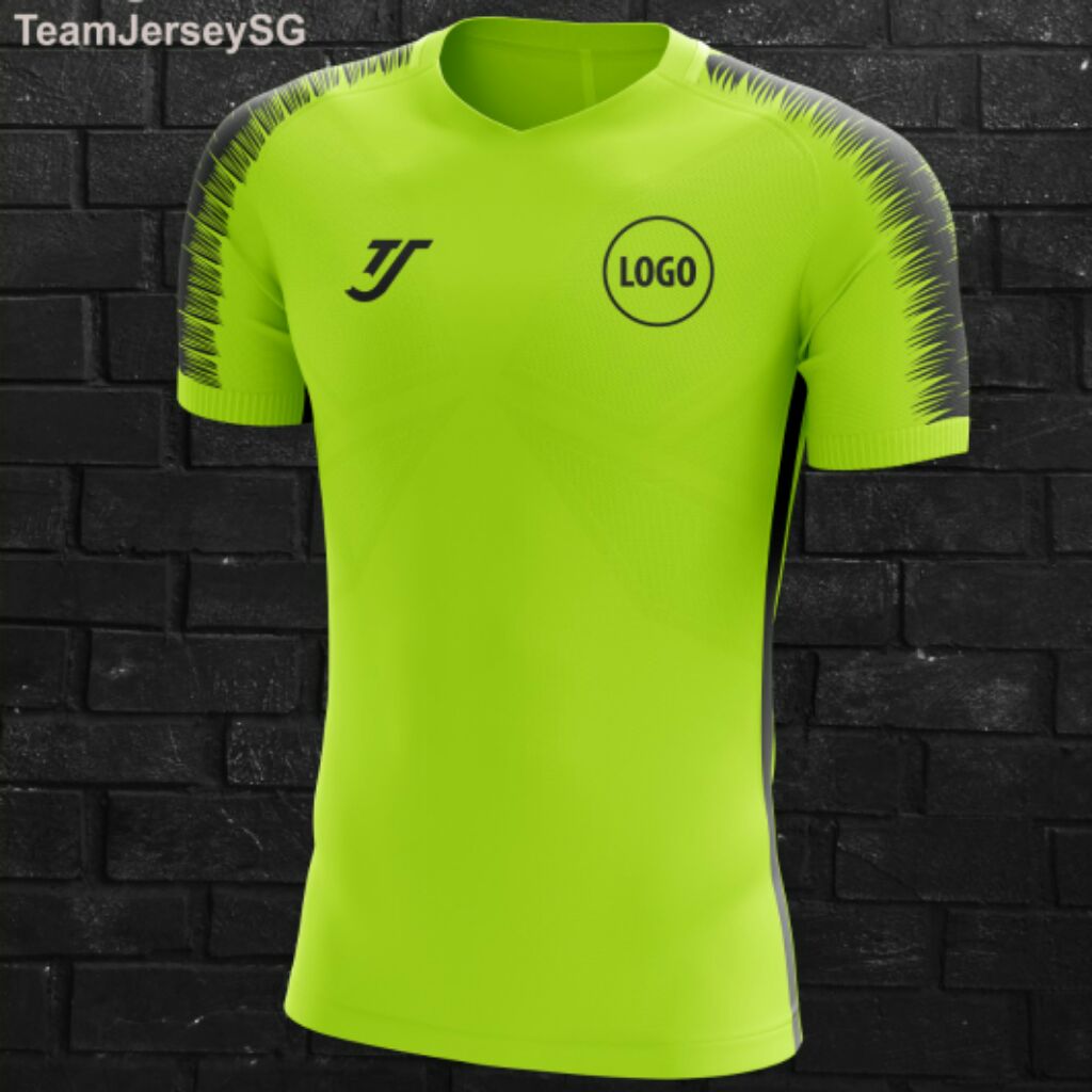 neon green soccer jersey