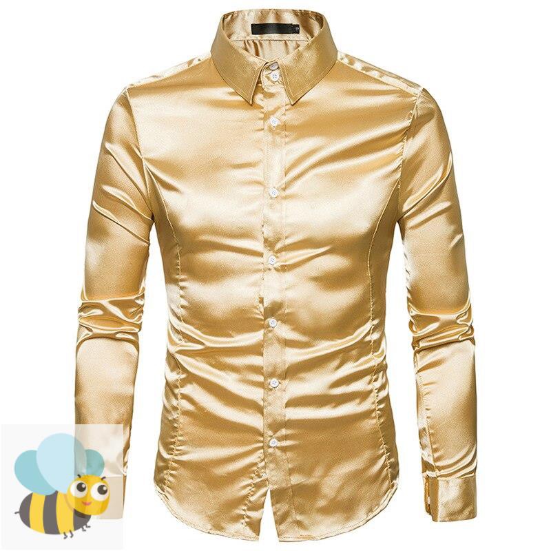 golden yellow long sleeve shirt