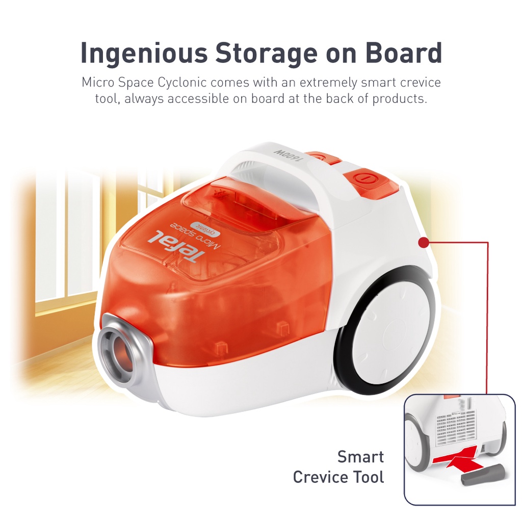 Tefal Vacuum Cleaner Micro Space Cyclonic TW3233 Shopee Singapore