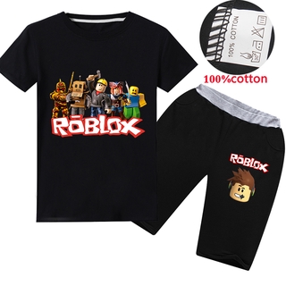 Hot Sale Cartoon Roblox Piggy Boys Fashion Suits T Shirt With Pants 2pcs Kids Clothes Ready Stock Boys Clothing Shopee Singapore - boys 8 20 roblox ready set build tee products tees