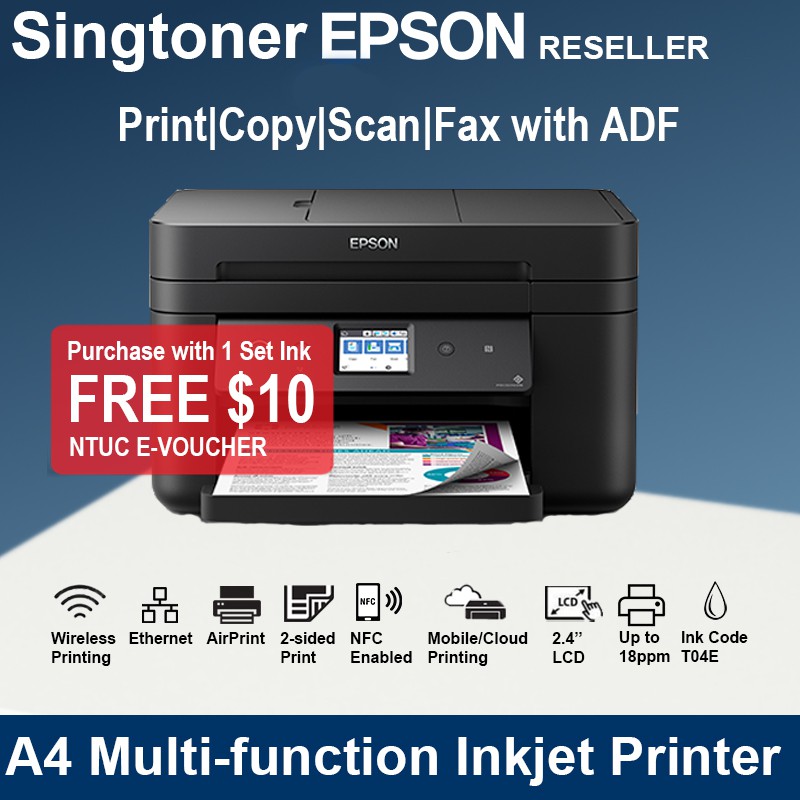 Epson WorkForce WF2851 WiFi Duplex AllinOne Inkjet Colour Printer