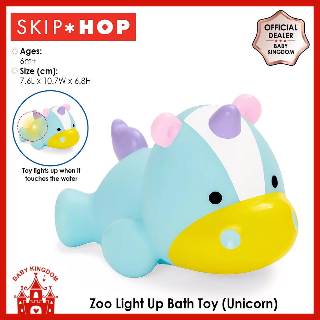 zoo light up bath toy