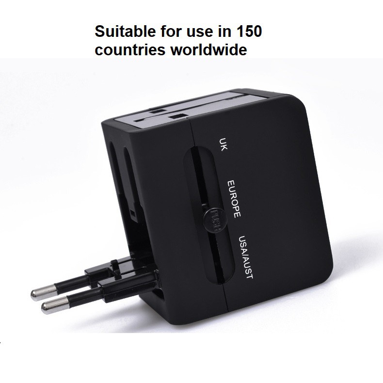 Universal Travel Adaptor overseas phone USB port power plug charger