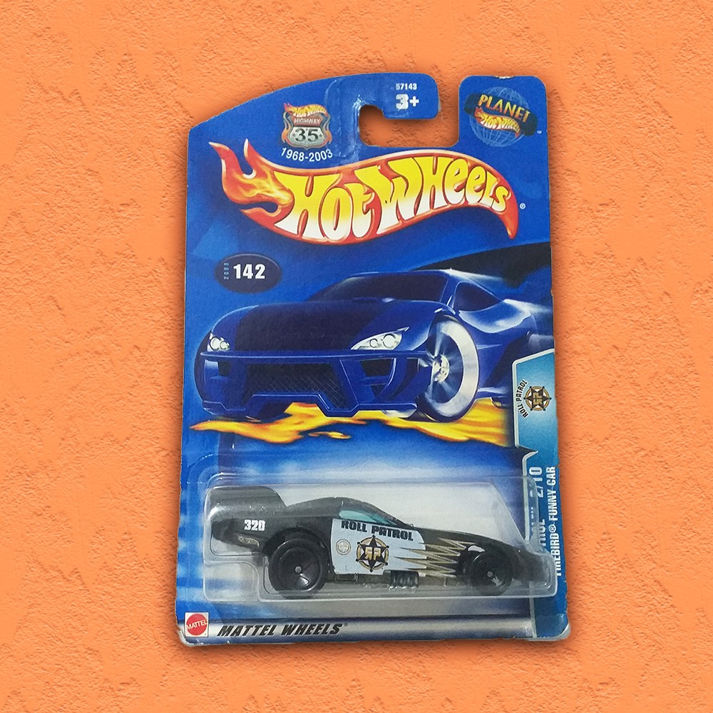 Hw Hotwheels Firebird Funny Car Roll Patrol Police US Blue Card ...