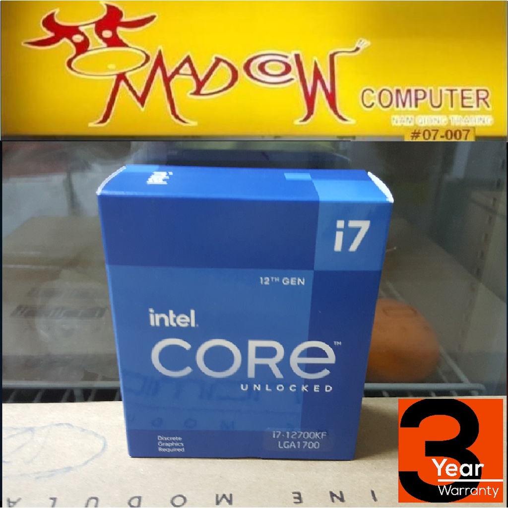 Intel Core i7-12700KF Processor (25M Cache, up to 5.00 GHz)...(3Y ...