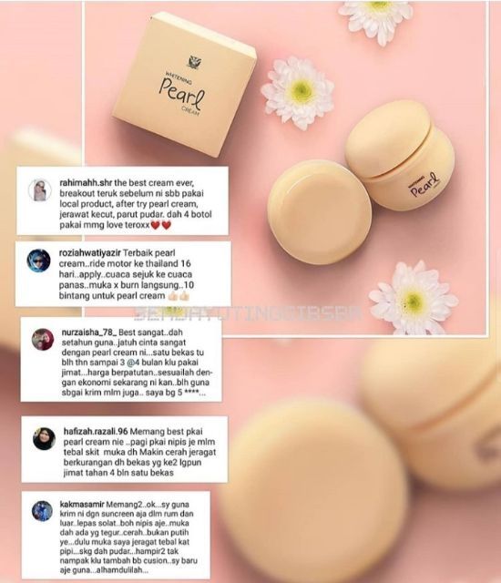 Whitening Pearl Cream Sendayu High Shopee Singapore