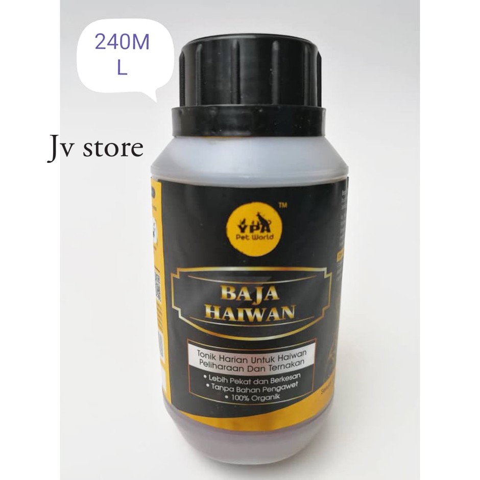 Shop Malaysia Baja Haiwan Vitamins For Pets Cats Rabbits 240ml Shopee Singapore