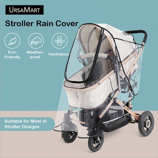 Kangkang@ Universal Pushchair Stroller Pram Buggy Transparent Rainproof Cover Rain Shade Protector 