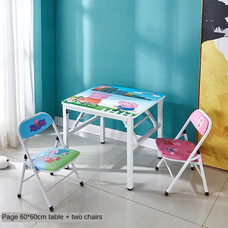 kids folding table set