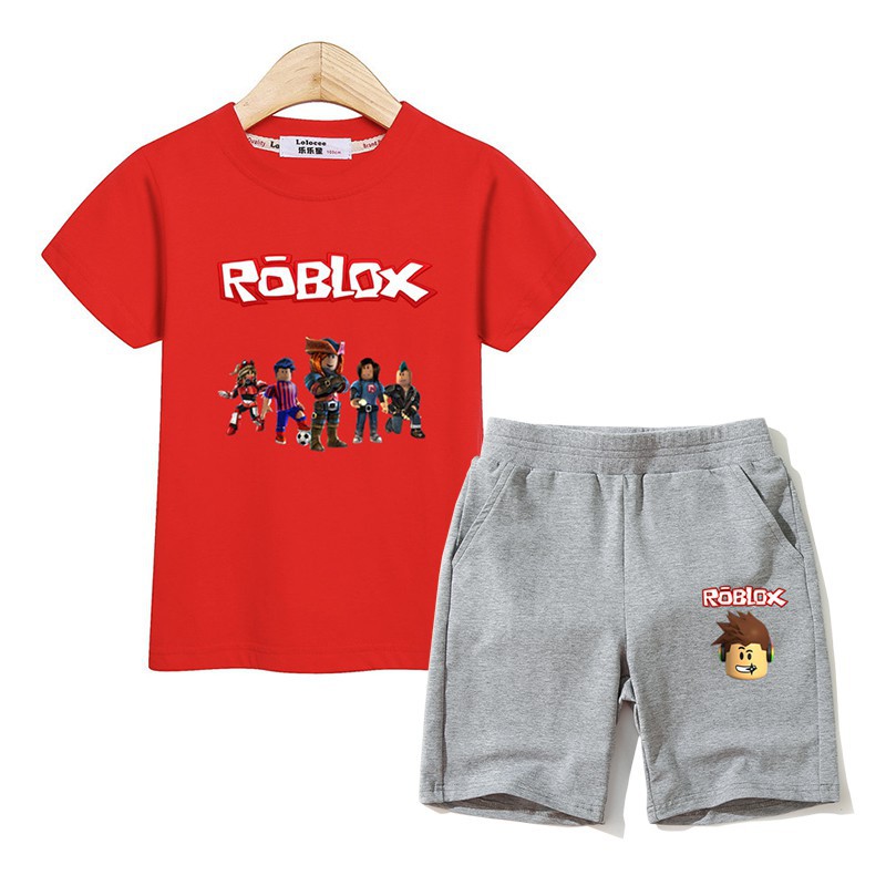 Kids Clothes Roblox Costume Boy Girl Set Fashion Suit Top Pant 2pc Shopee Singapore - fashion top bottoms roblox set kids clothes t shirt pant boy girl suit shopee singapore