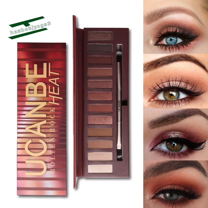 red brown eyeshadow palette