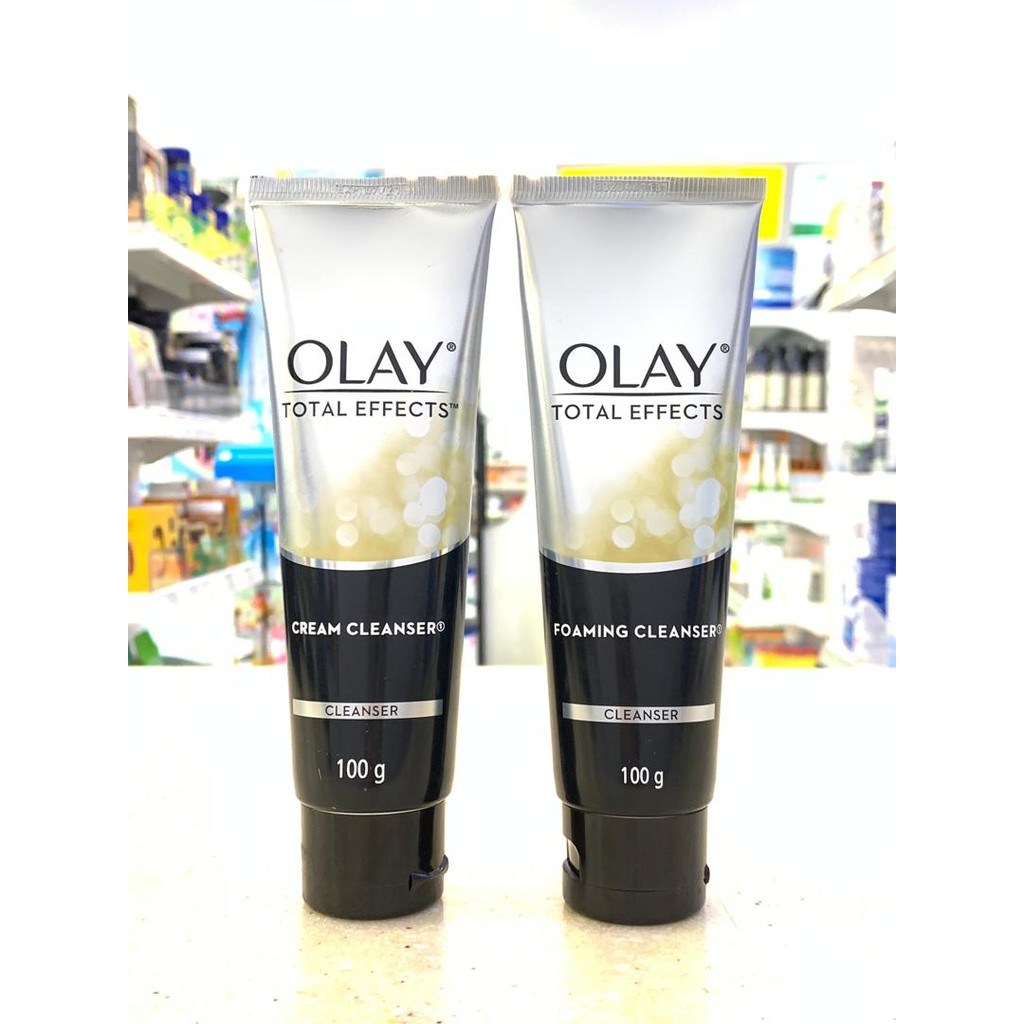 olay total effects foaming cleanser 100g