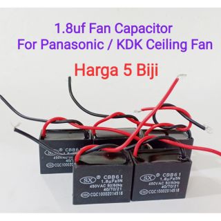 Panasonic Kdk Ceiling Fan Condenser Capacitor 1 8uf 2 4uf 3 3uf