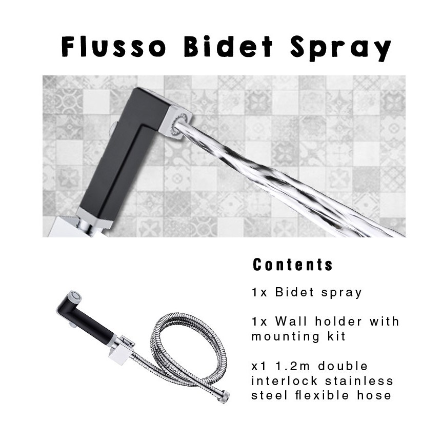 Rubine Bidet Spray head/ Spray gun/ Black, white, chrome color